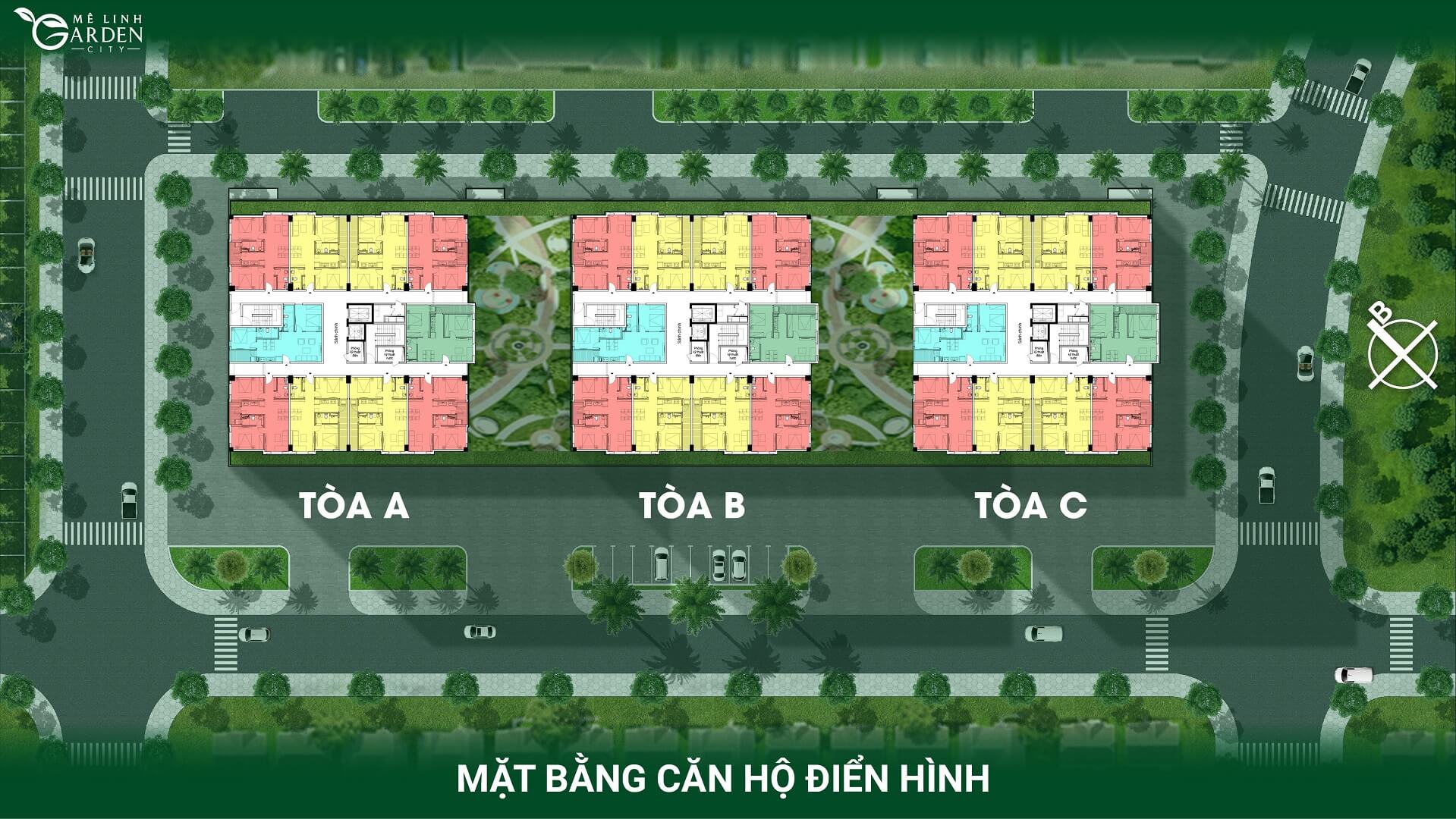 Mặt bằng tòa Ct2 kim hoa mê linh